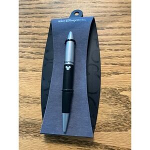 Walt Disney World Mickey Mouse Ballpoint Pen Black Silver Disney Parks Souvenir